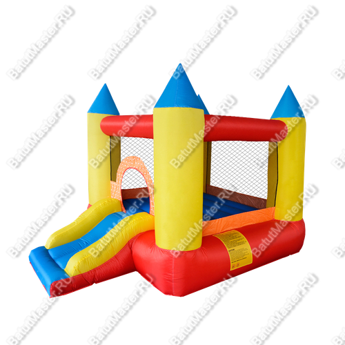Батут для дачи "Красочный замок" 2,8*2,1*1,85 м