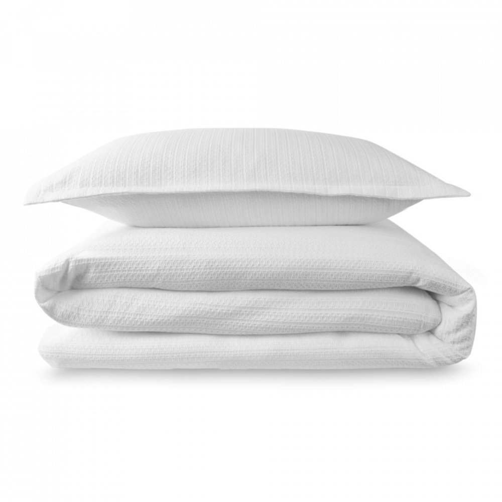 Пододеяльник 200x220 L'appartement Waffle white белый детали