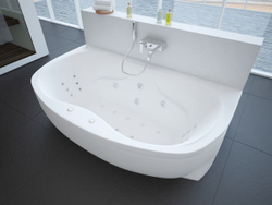 Акриловая ванна Aquatek (Акватек) Мелисса 180x95, с каркасом, с фронтальной панелью, со сливом-переливом