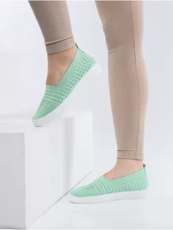 Мокасины летние текстильные