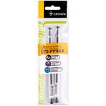 Набор гелевых ручек Crown "Hi-Jell" 2шт., черные, 0,5мм, штрих-код, европодвес