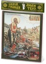 Икона "Андрей Первозванный Апостол" 10х12 на МДФ-6