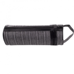 Пенал - тубус Alingar, ткань, 2 молнии, петля, 70 х 200 мм, "Джинс", ассорти (темно-серая джинсовая ткань)