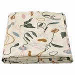 Скатерть IKEA DAKSJUS (ДАКСЬЮС), Белый с рисунком, 145х240 см