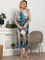 Костюм с юбкой Вайнона (зеленый) К15119-10М LT Collection