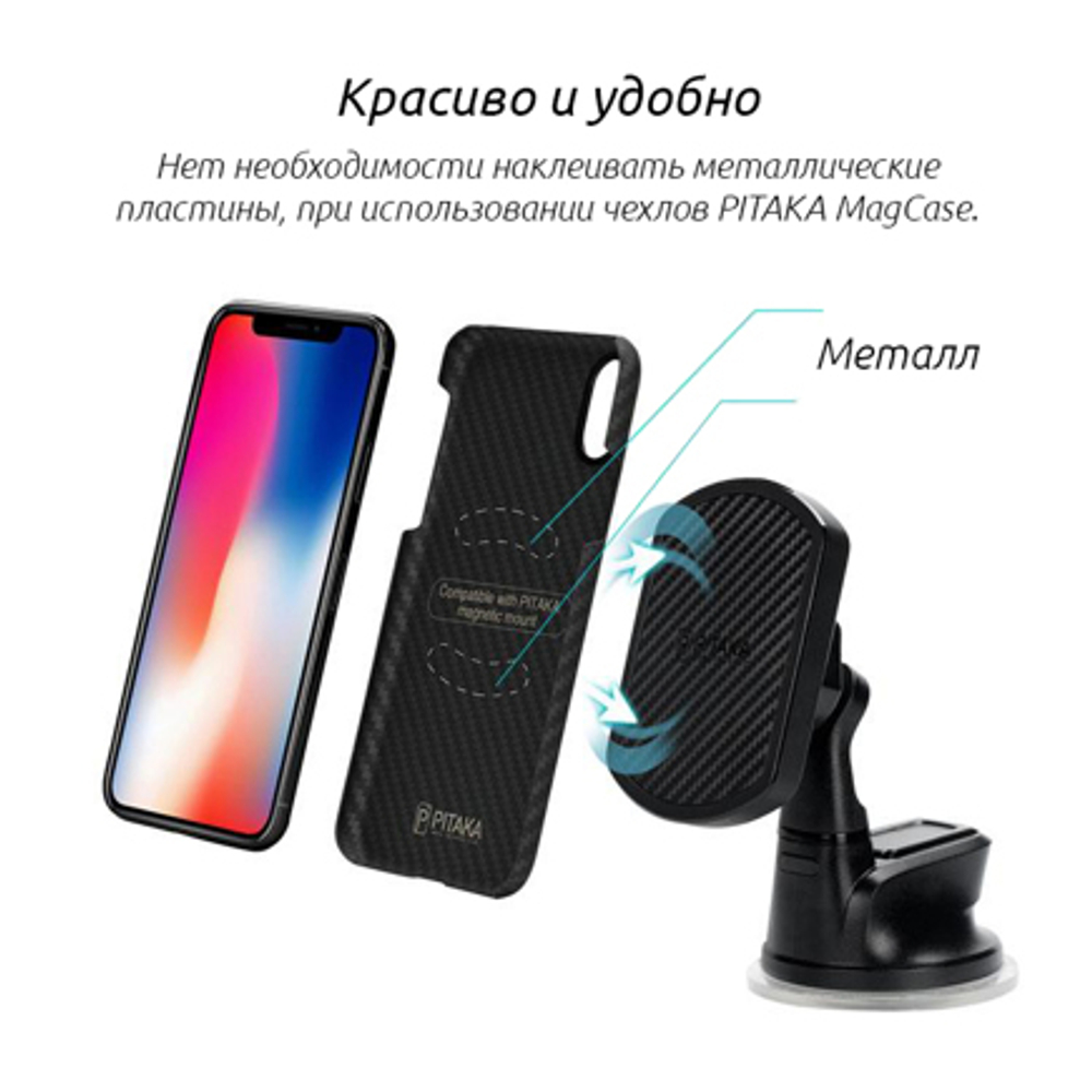 Автомобильный держатель Pitaka MagMount Suction Pro CMS002