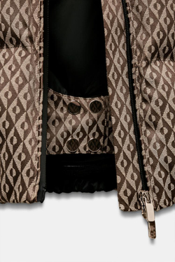 ZARA ВОДОНЕПРОНИЦАЕМАЯ КУРТКА С КАПЮШОНОМ, БЕЖЕВО-КОРИЧНЕВЫЙ