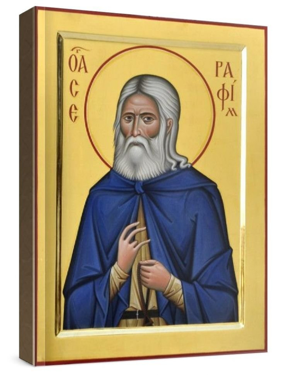 Серафим Саровский (рукописная икона)