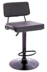 Барный стул Everprof Bit Экокожа Черный