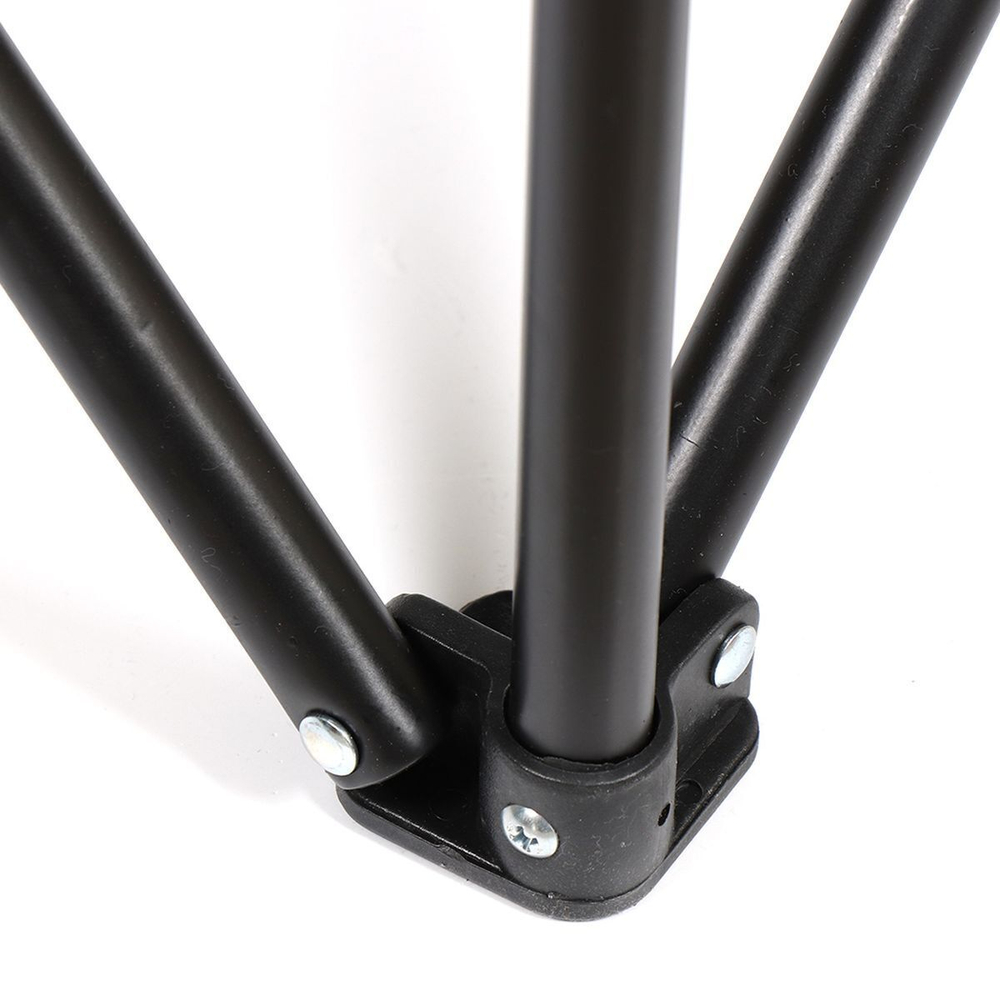 Кресло складное 62х62х90 см, черное, с подстаканником, 120 кг, Green Days, YTBC146