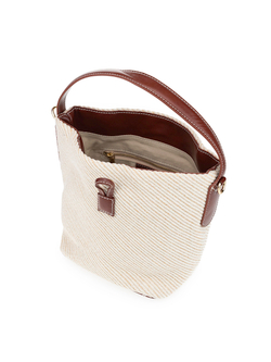 BL15112/23 Сумка жен., текстиль + нат. кожа