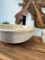 Раковина из мрамора Bowl Cream Dotted BM-65732 45х45х15 из натурального камня