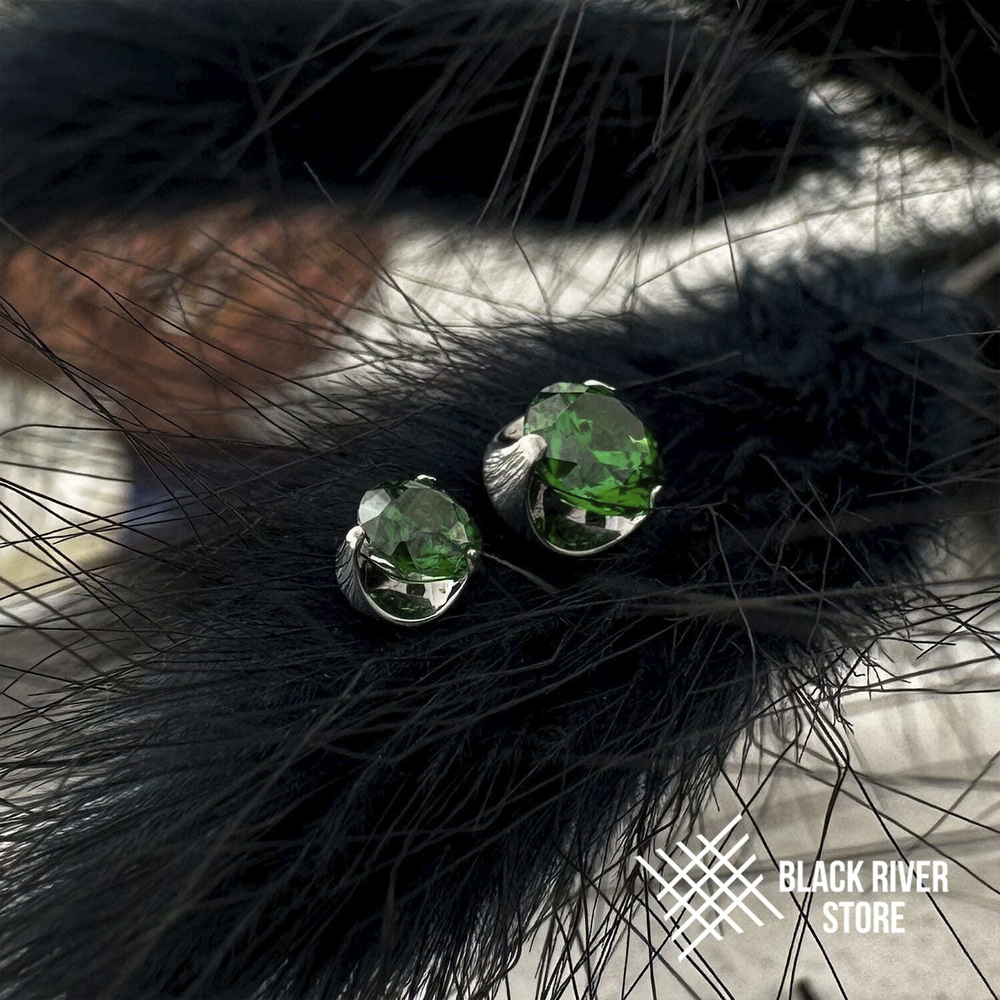 Flat Cubic Zirconia Green