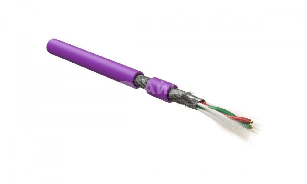 Кабель интерфейсный промышленный Hyperline PFDP-SF-1x2x22/1-PU-VL