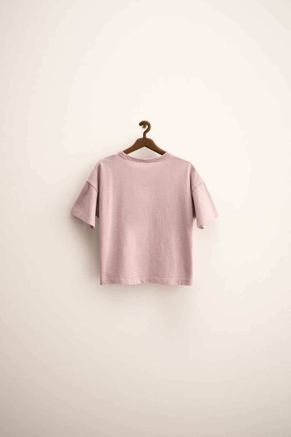 ZARA ZARA TIMELESS — ФУТБОЛКА С ВЫШИВКОЙ ORFAYO ©, РОЗОВЫЙ/ЛИЛОВЫЙ