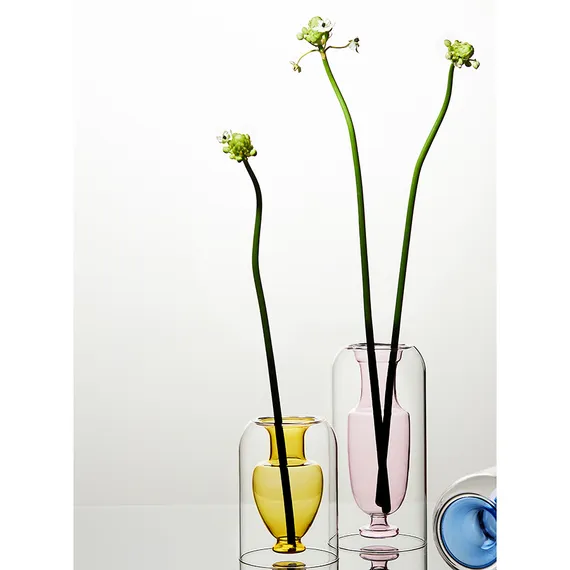 Ваза muse, 16 см, янтарная