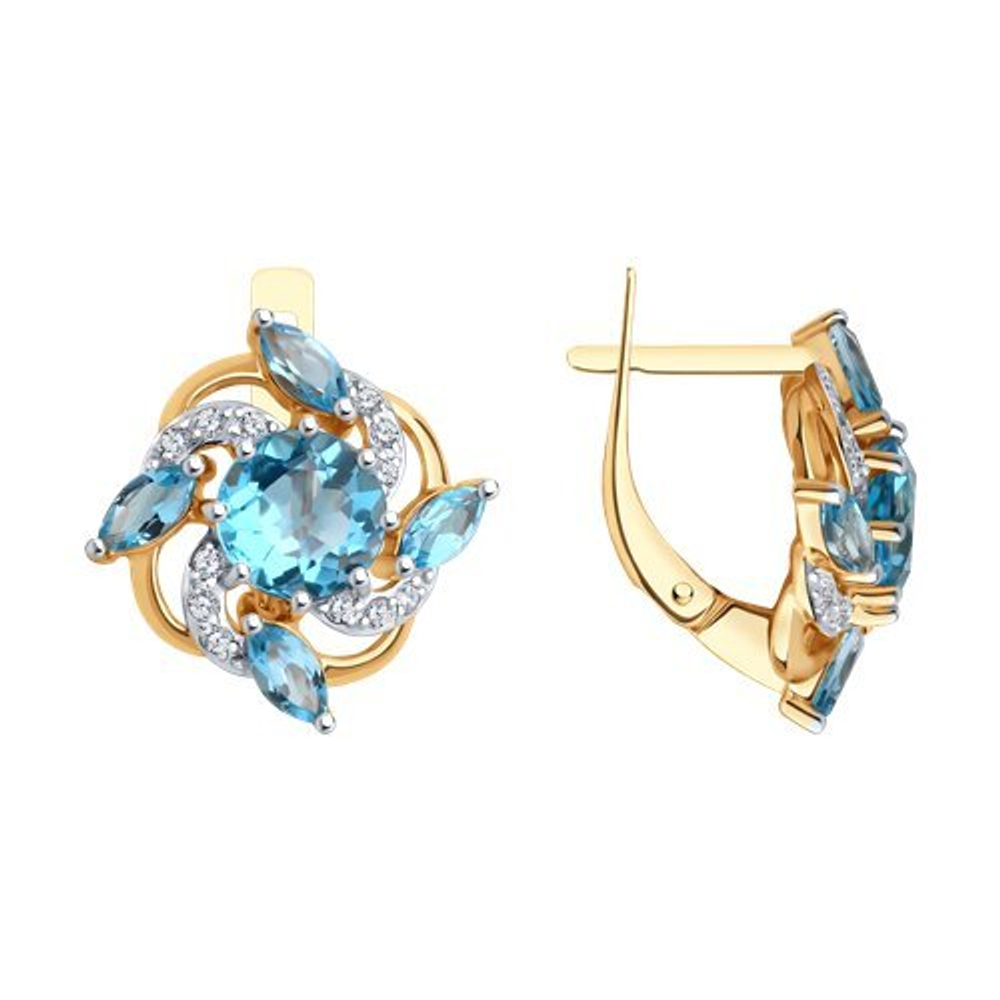 Серьги из золота 585 пробы