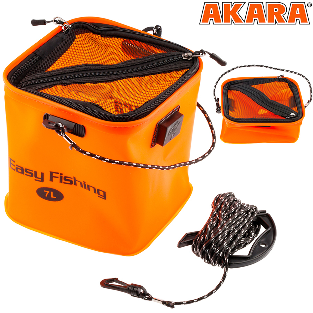 Сумка-кан Akara Easy Fishing 7 складная 7 л 20х20х21 см
