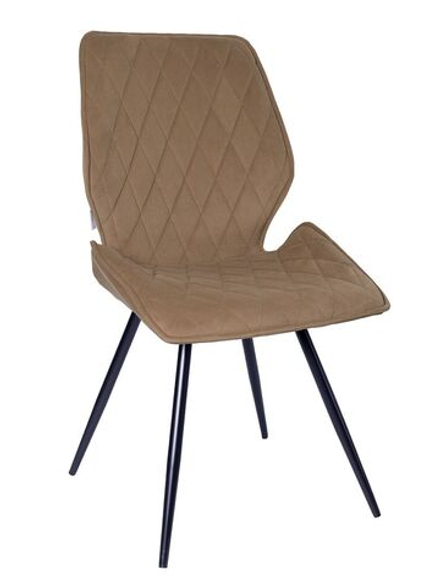 Стул LA ALTA OSTIN 360 велюр золотой, каркас круглый черный