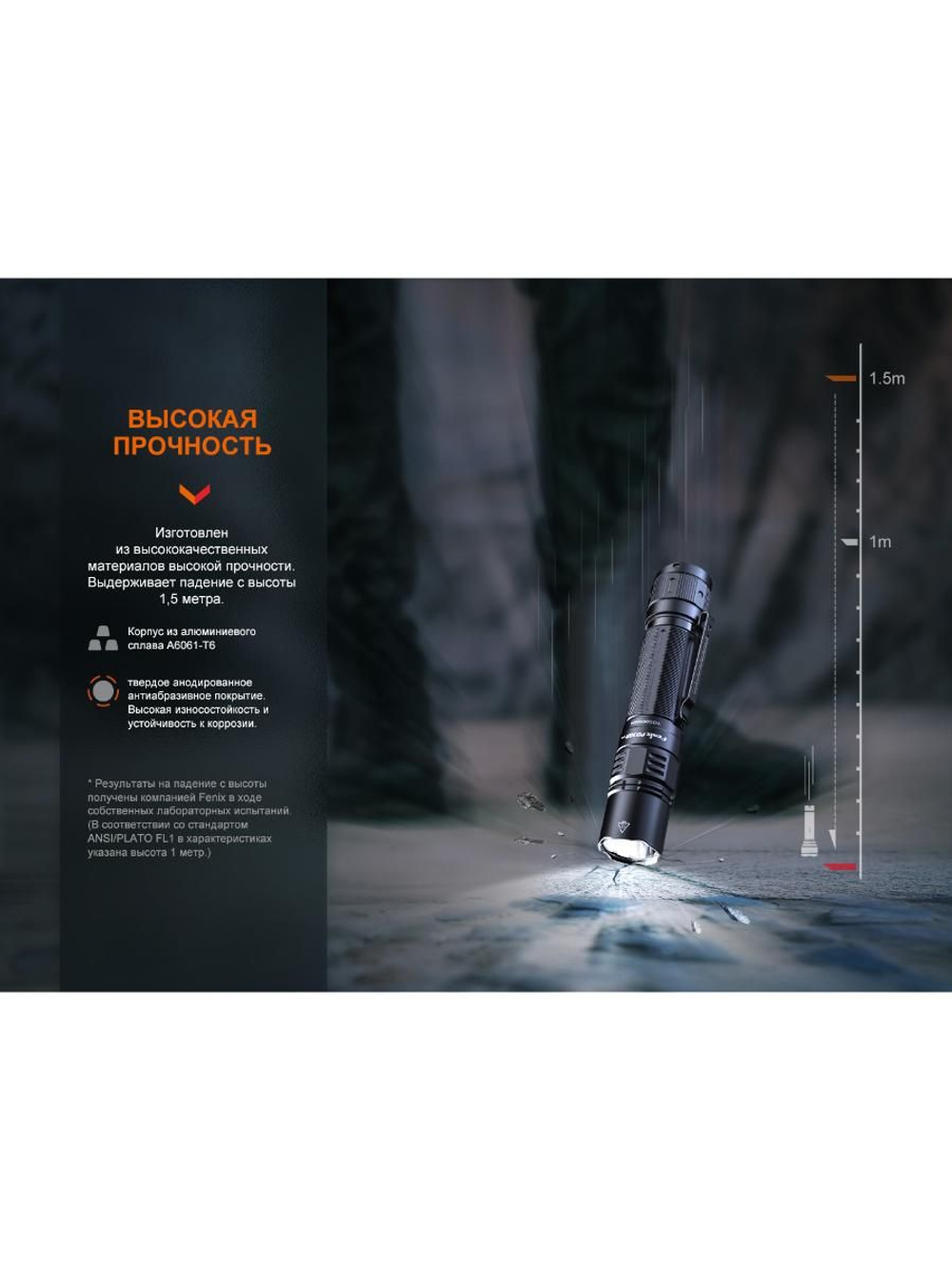 Фонарь Fenix тактический PD36R ACE 3000 люмен