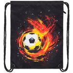 Мешок для обуви BRAUBERG PREMIUM, карман, подкладка, светоотражающие элементы, 43х33 см, "Fireball", 270747