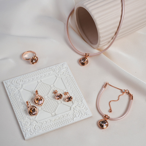 Серьги-пусеты Fiore Luna Vintage Rose A1909.5 R/RG