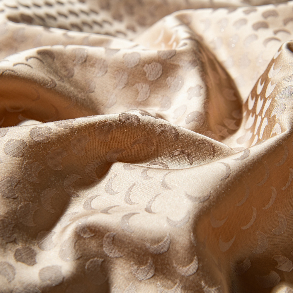 КПБ на резинке Сатин-Жаккард Тессоро MTR004, 4 наволочки, простынь 140*200*30