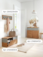 Скамья Кристиан из массива дуба, обувница