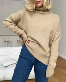 Джемпер шерстяной с горлом