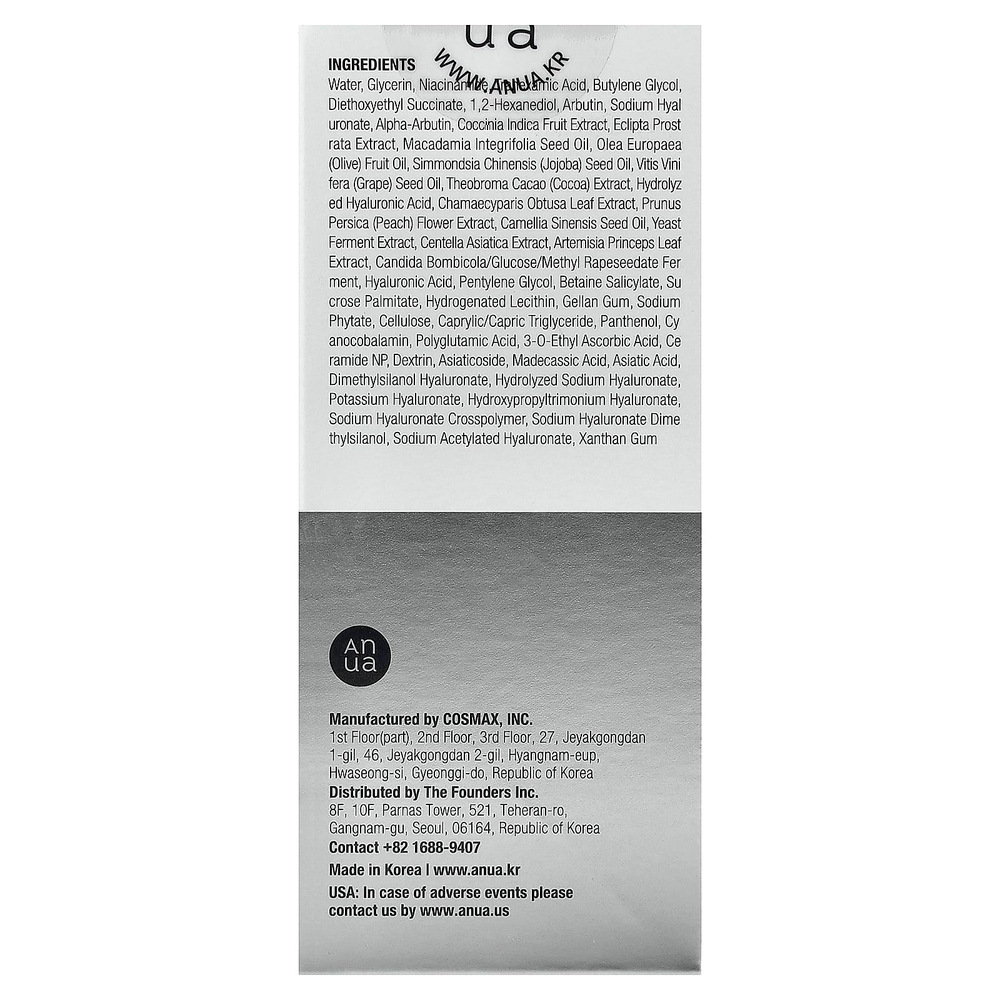 Anua, сыворотка с 10% никотинамида и 4% транексамовой кислоты, 30 мл (1,01 жидк. унции)