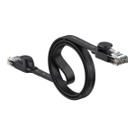 LAN кабель Baseus High Speed Six Types of RJ45 Gigabit Network Cable (Flat) - Black 1m