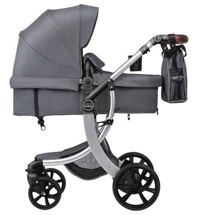 Детская коляска-трансформер Aimile Original Silver темно-серый