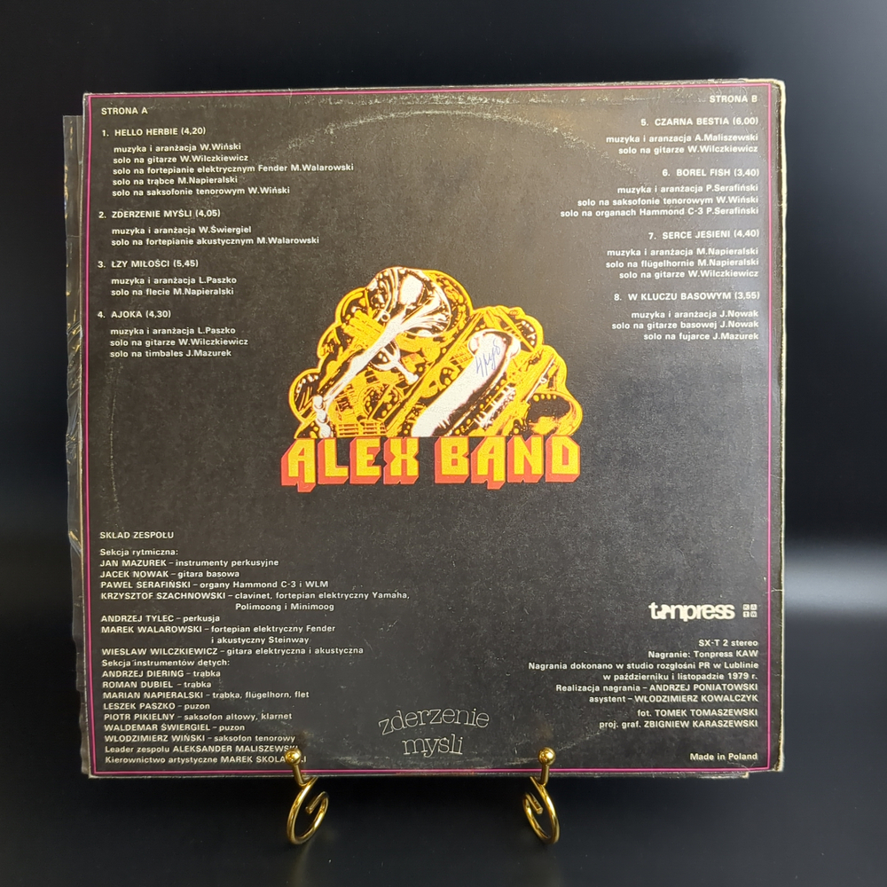 LP Alex Band - Zderzenie mysli. Джаз. Виниловая пластинка 12 дюймов. Польша 1979 год.
