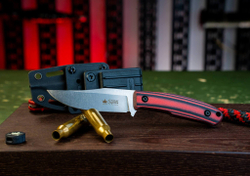 Туристический нож Asket N690 StoneWash Kydex Black-Read