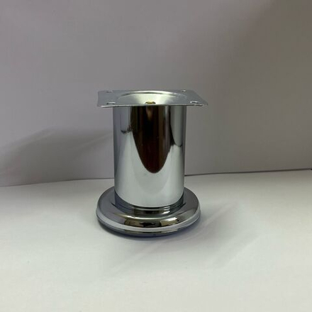 Ножка опора хром мебельная 80 мм