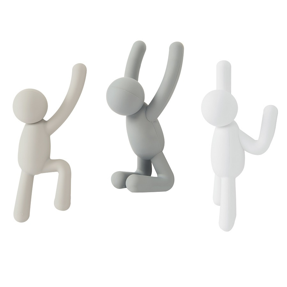 Набор крючков buddy серый, 3 шт.