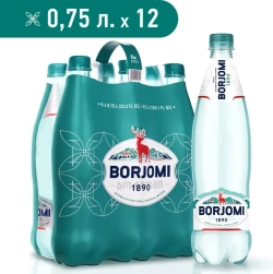 Вода минеральная Borjomi природная лечебно-столовая, 0,75 л