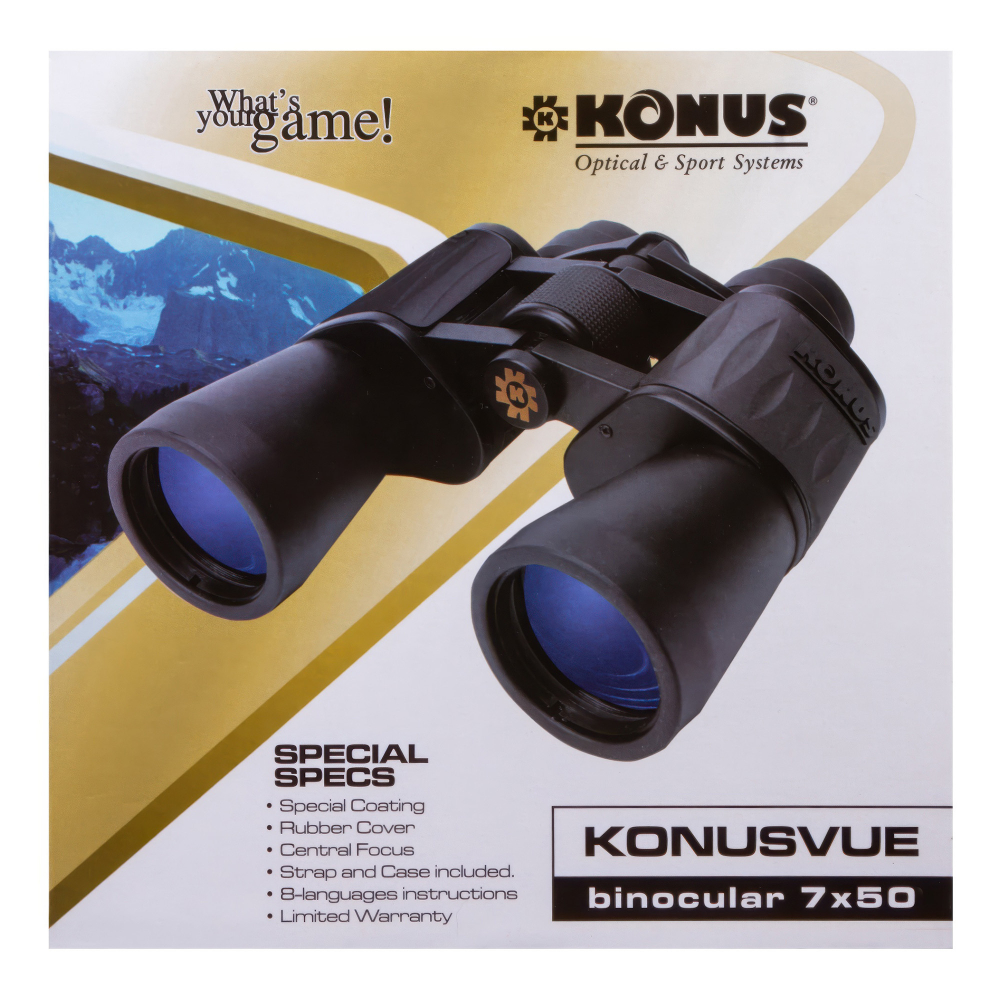 Бинокль Konus Konusvue 7x50 — упаковка