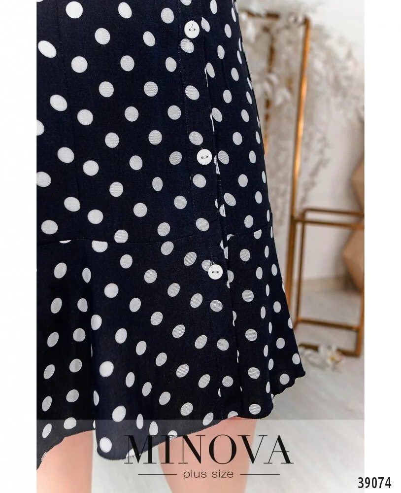 Платье 8613-темно-синий Minova