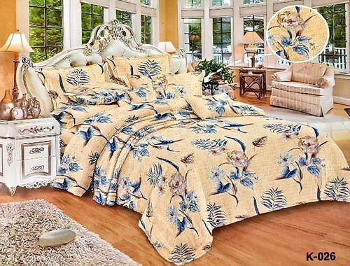 Бесшовное постельное бельё, креп-жатка, 1,5 спальное, комплект К-026