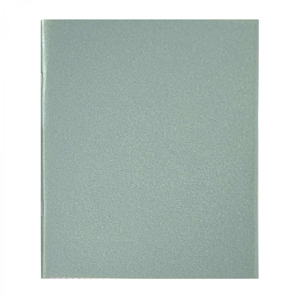 Тетрадь 48л., А5, клетка, Alingar "Мятный", скрепка, дизайнерский картон, глиттерное напыление, блок офсет, 100 % белизна