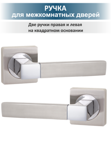 Фурнитура для межкомнатных дверей с магнитной защелкой FUSION