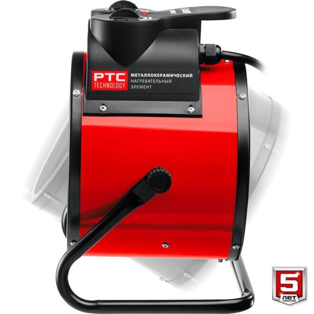 Тепловая пушка электрическая Зубр ТПК-5Р - [5 кВт / 220В]