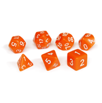 Набор разногранных оранжевых кубиков