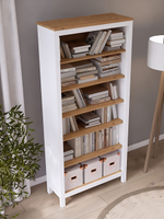 IKEA 90 / 198 / 37 / стеллаж бело-коричневый / Стеллаж - 1шт. Комплект крепежа и фурнитуры - 1шт. Сборочная инструкция - 1шт. / 34000 / белый / Стеллаж КЫМОР / - / 5 / Для дома