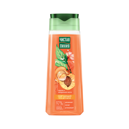 Чистая Линия Гель для душа Смягчающий Ромашка и овсяное молочко 250 мл