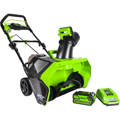 Снегоуборочник GREENWORKS GD40SB 40 V с акк и з/у   2600607
