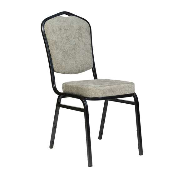 Стул Хит 20мм - антик серебро, велюр серый