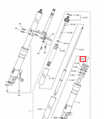 пыльник вилки Yamaha VMX17 V-MAX 1700 2S3-23144-00-00