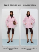 Ветровка с капюшоном удлиненная